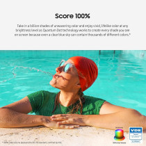 Samsung QLED 55 Inch Quantum Dot HDR10+ AirSlim Smart TV, Titan Grey