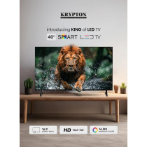 Krypton 40 Inch Frameless HD Smart LED TV With Remote Control