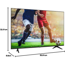 Hisense 58 Inch 4K Ultra HD VIDAA Smart TV, Black