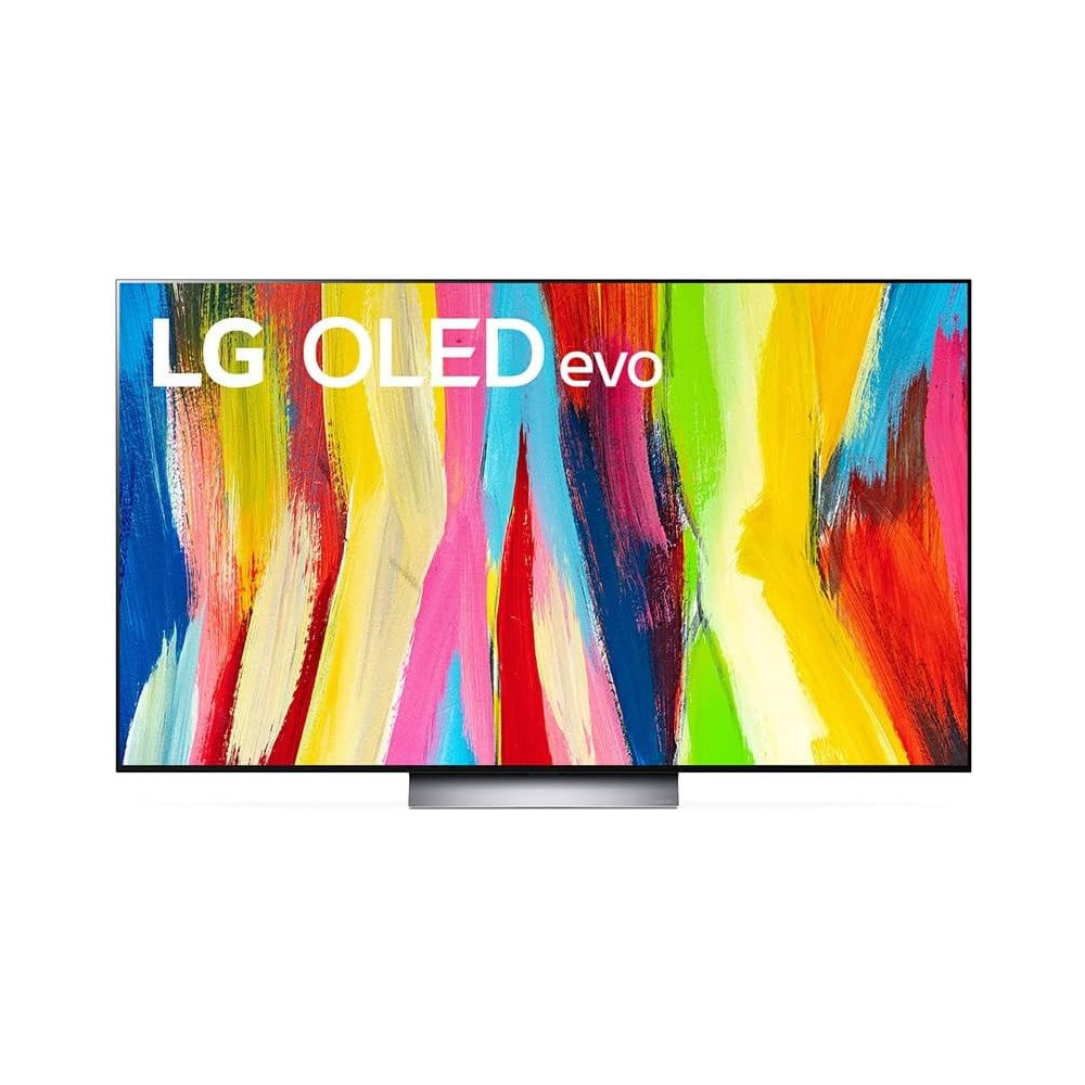 LG 65 Inch OLED Evo C2 Series 4K HDR Webos22 With Thinq Ai Pixel Dimming Smart TV, Black