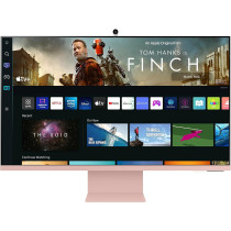 Samsung M8 32 Inch 4K UHD Flat Monitor Smart TV, Sunset Pink