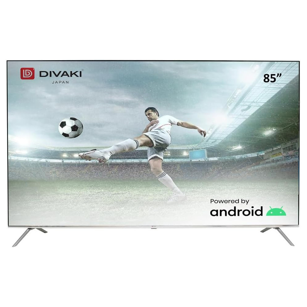 Divaki 85 Inch LED UHD 4K Smart TV, Black