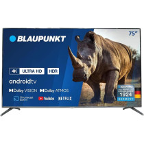 Blaupunkt 75 Inch TV 4K-UHD Smart TV Android TV, Black