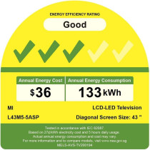 Xiaomi Mi 43 Inch UHD Smart Android TV, Black