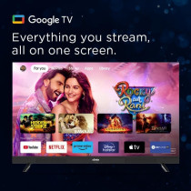 Elista 55 Inch LED Smart Google TV 4K UHD HDR10, Black