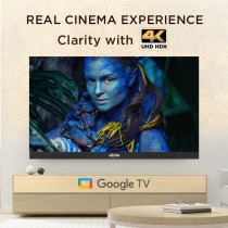 Elista 55 Inch LED Smart Google TV 4K UHD HDR10, Black