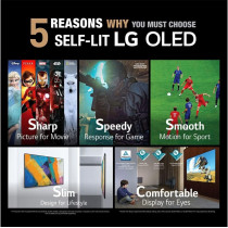 LG OLED 65 Inch G1 Series Gallery Design 4K Cinema HDR WebOS Smart With ThinQ AI Pixel Dimming Smart TV