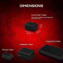 CATURIX Controller Case Form stable transport solution for your controller, Black