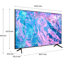 Samsung 43 Inch TV Crystal UHD Crystal Processor 4K Hub - UA43CU7000UXZN