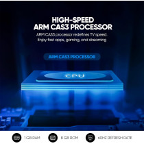 Nikai 32 Inch Smart LED TV, HD 1366 x 768 Resolution, Android TV With Wi-Fi And DLNA, Quad-Core Processor, 16W Speaker Power, 2x HDMI, 2x USB, Netflix, YouTube, Shahid, NTV3200SLEDK