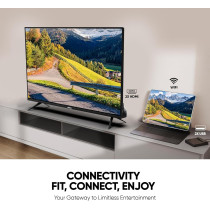 Nikai 32 Inch Smart LED TV, HD 1366 x 768 Resolution, Android TV With Wi-Fi And DLNA, Quad-Core Processor, 16W Speaker Power, 2x HDMI, 2x USB, Netflix, YouTube, Shahid, NTV3200SLEDK