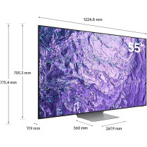 Samsung 55 Inch 8K Neo QLED HDR Quantum Matrix Technology Smart TV, Titan Black