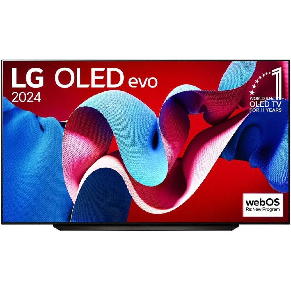 LG 83 Inch OLED evo C4 4K Smart TV AI Magic Remote Dolby Vision webOS24 2024 Black