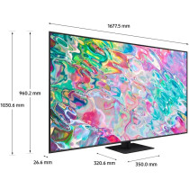 Samsung 75 Inch QLED 4K Quantum HDR LED Calibration Smart TV, Titan Grey