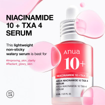 Anua 10% Niacinamide+ 4% Tranexamic Acid Serum, 30Ml