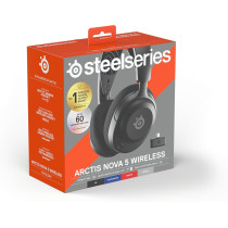 Steelseries Arctis Nova 5 Wireless - Gaming Headset For Pc, PS4/5, Switch, Mobile - 100+ Audio Presets Via App, Neodymium Magnetic Drivers, 60H Battery, 2.4Ghz Or Bt - Clearcast Gen2.X Mic