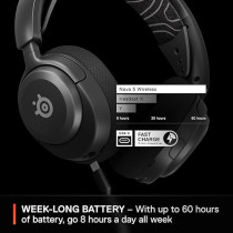 Steelseries Arctis Nova 5 Wireless - Gaming Headset For Pc, PS4/5, Switch, Mobile - 100+ Audio Presets Via App, Neodymium Magnetic Drivers, 60H Battery, 2.4Ghz Or Bt - Clearcast Gen2.X Mic
