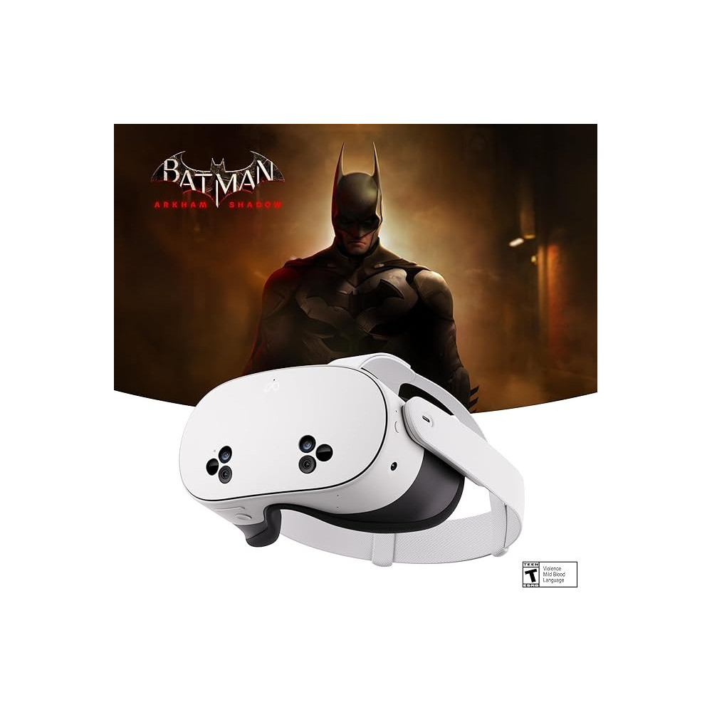 Meta Quest 3S 256Gb, Get Batman: Arkham Shadow And A 3-Month Trial Of Meta Quest+ Included, All-In-One Headset