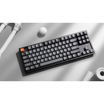 Keychron K8 Max Wireless Mechanical Gaming Keyboard, Tkl Layout Qmk 2.4 Ghz/Bluetooth 5.1/Wired Tri-Mode Connection, Rgb With Keychron Super Red Switch Compatible With Mac Windows Linux