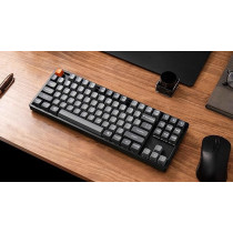 Keychron K8 Max Wireless Mechanical Gaming Keyboard, Tkl Layout Qmk 2.4 Ghz/Bluetooth 5.1/Wired Tri-Mode Connection, Rgb With Keychron Super Red Switch Compatible With Mac Windows Linux