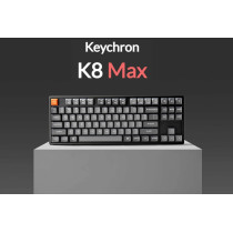 Keychron K8 Max Wireless Mechanical Gaming Keyboard, Tkl Layout Qmk 2.4 Ghz/Bluetooth 5.1/Wired Tri-Mode Connection, Rgb With Keychron Super Red Switch Compatible With Mac Windows Linux