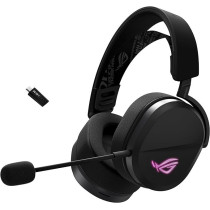 Asus Rog Pelta Wireless Rgb Gaming Headset, Rog Speednova, Bluetooth, 2.4Ghz, Usb-C, 50Mm Rog Titanium Membrane Drivers, 10Mm Super Broadband Boom Microphone, 309G Lightweight, Aura Sync Rgb