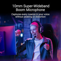 Asus Rog Pelta Wireless Rgb Gaming Headset, Rog Speednova, Bluetooth, 2.4Ghz, Usb-C, 50Mm Rog Titanium Membrane Drivers, 10Mm Super Broadband Boom Microphone, 309G Lightweight, Aura Sync Rgb
