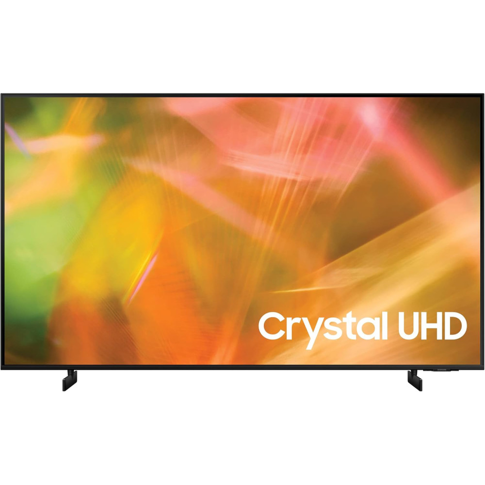 Samsung 55 Inch 4K LED HDR Crystal UHD Flat Smart TV UA55AU8100UXZN, Black