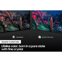 Samsung 55 Inch 4K LED HDR Crystal UHD Flat Smart TV UA55AU8100UXZN, Black