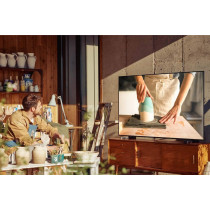 Samsung 55 Inch 4K LED HDR Crystal UHD Flat Smart TV UA55AU8100UXZN, Black