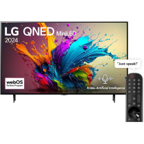 LG 65 Inch QNED MiniLED QNED90 4K Smart TV AI Magic Remote HDR10 webOS24 2024 Black