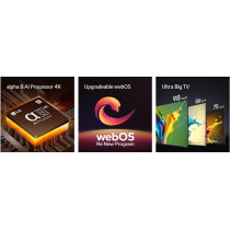 LG 86 Inch QNED QNED86 4K Smart TV AI Magic Remote HDR10 webOS24 2024 Black