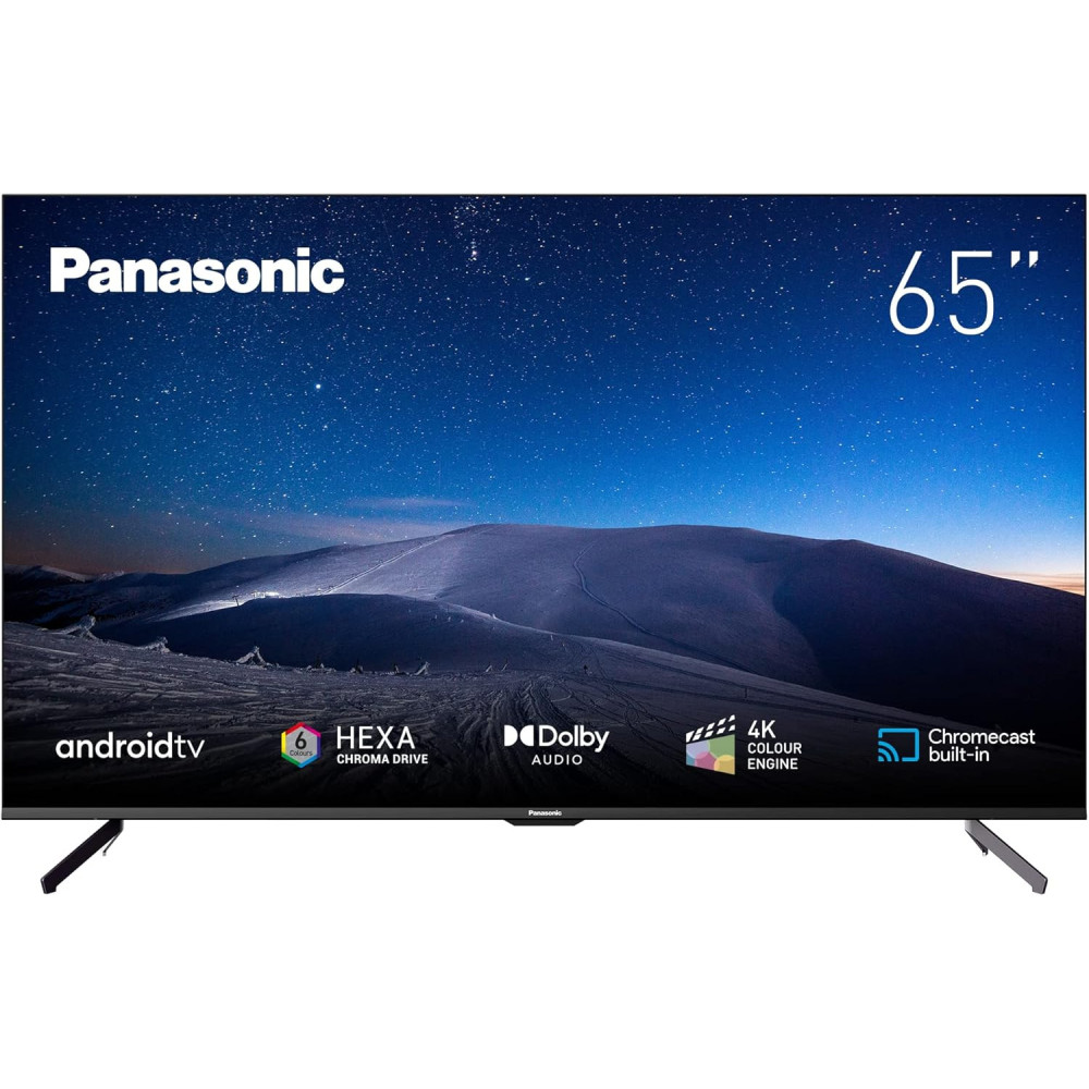 Panasonic 65 Inch TV 4K HDR UHD Smart Android TV 8GB ROM Remote DTS And Dolby Audio Chromecast Built-In Hexa Chroma Drive TH-65HX750