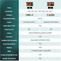 Hisense 58 inch Smart TV UHD 4K E6N-Dolby Vision,Game Mode Plus,Smooth Motion with MEMC,AI Sports Mode, Voice Control, Share to TV, Youtube, Netflix, Disney+, Shahid and Anghami,58E6N