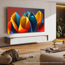 Hisense 55 inch QLED Smart TV E7N-Quantum Dot Colour, AI Picture, Dolby Vision, Dolby Atmos, Share to TV, Voice Control, Filmmaker Mode, Youtube, Netflix, Disney+ and Shahid, 55E7N