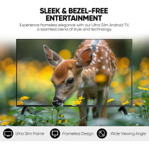 Nikai 55 Inch 4K Ultra HD Smart LED TV, Android 14, 1GB RAM, 8GB Storage, Quad Core Processor, Built-in WiFi, USB and HDMI Ports, Slim Frame –55NK4KSLED