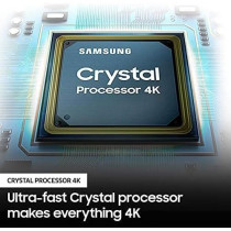 Samsung 65-Inch Class Crystal 4K UHD AU8000 Series HDR, 3 HDMI Ports, Motion Xcelerator, Tap View, PC on TV, Q Symphony, Smart TV