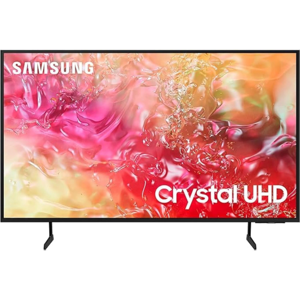 SAMSUNG 50 Inch TV Crystal UHD 4K, DU7000, PurColour, 4K Upscaling, Samsung Tizen OS, Q-Symphony, Black, UA50DU7000