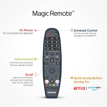 Nikai 70 Inch UHD LED WebOS Smart Tv Platinum Series, Magic Remote, Cinema Screen Design 4K Ultra HDR, Dolby Audio, Smart Voice Control, Apps YouTube, Netflix, Shahid, NIK70MEU4STN1