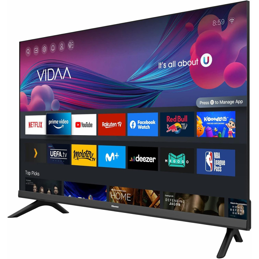 Hisense 43 Inch TV 2K FHD Smart TV With Dolby Vision HDR DTS Virtual X and WiFi, 43A4HD