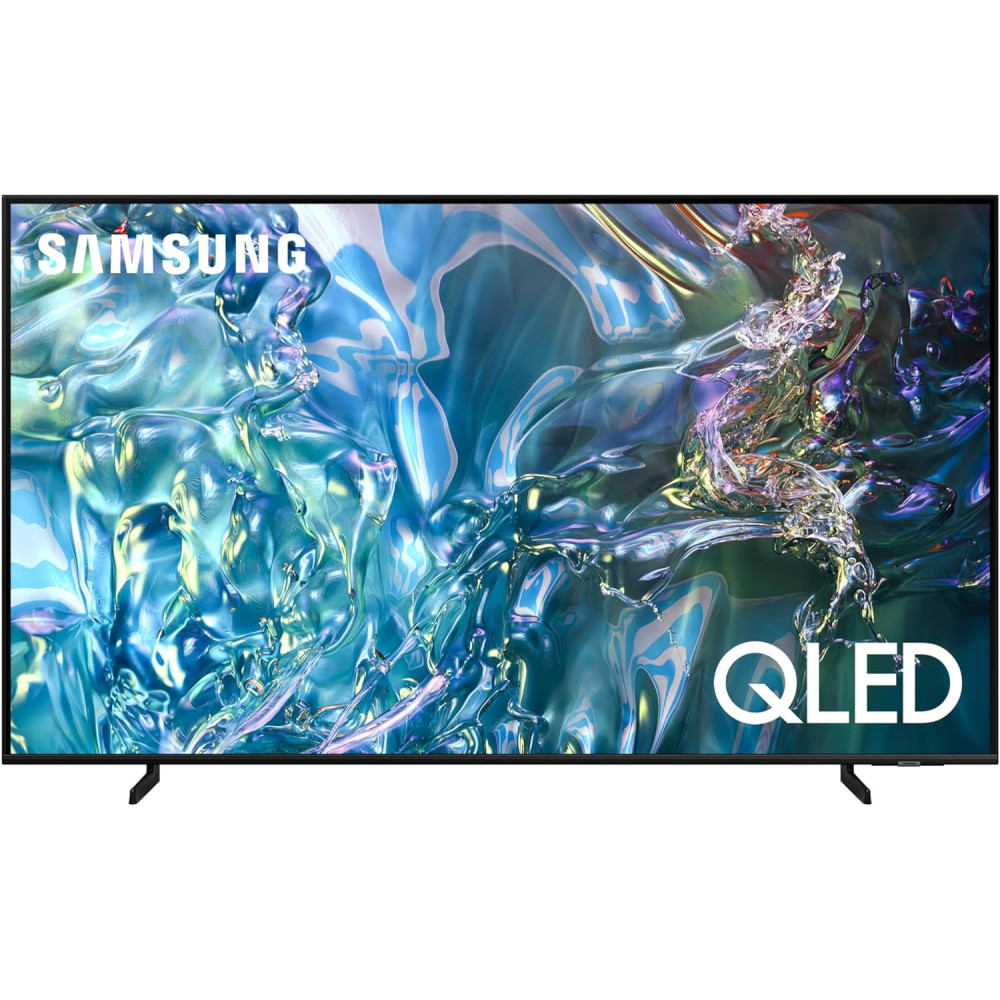 Samsung Smart TV, Big TV, QLED, Q60D, 85 Inch, 2024, 100% Colour Volume with Quantum Dot, 4K Upscaling, Samsung TV Plus, AirSlim Design, Black, QA85Q60DAUXZN