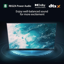 Toshiba 55 inch Native 60Hz VRR QLED Smart TV C450M -Quantom Dot Colour, AI 4K Upscaling, Anti-tip Clip, REGZA Power Audio, Game Mode, Sports Mode, Ultimate Motion, Dolby Vision Atmos