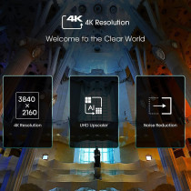 Hisense 43 Inch TV 4K UHD Smart TV, With Dolby Vision HDR, DTS Virtual X, YouTube, Netflix, Freeview Play & Alexa Built-in, Bluetooth and WiFi Black Model 43A61GTUK