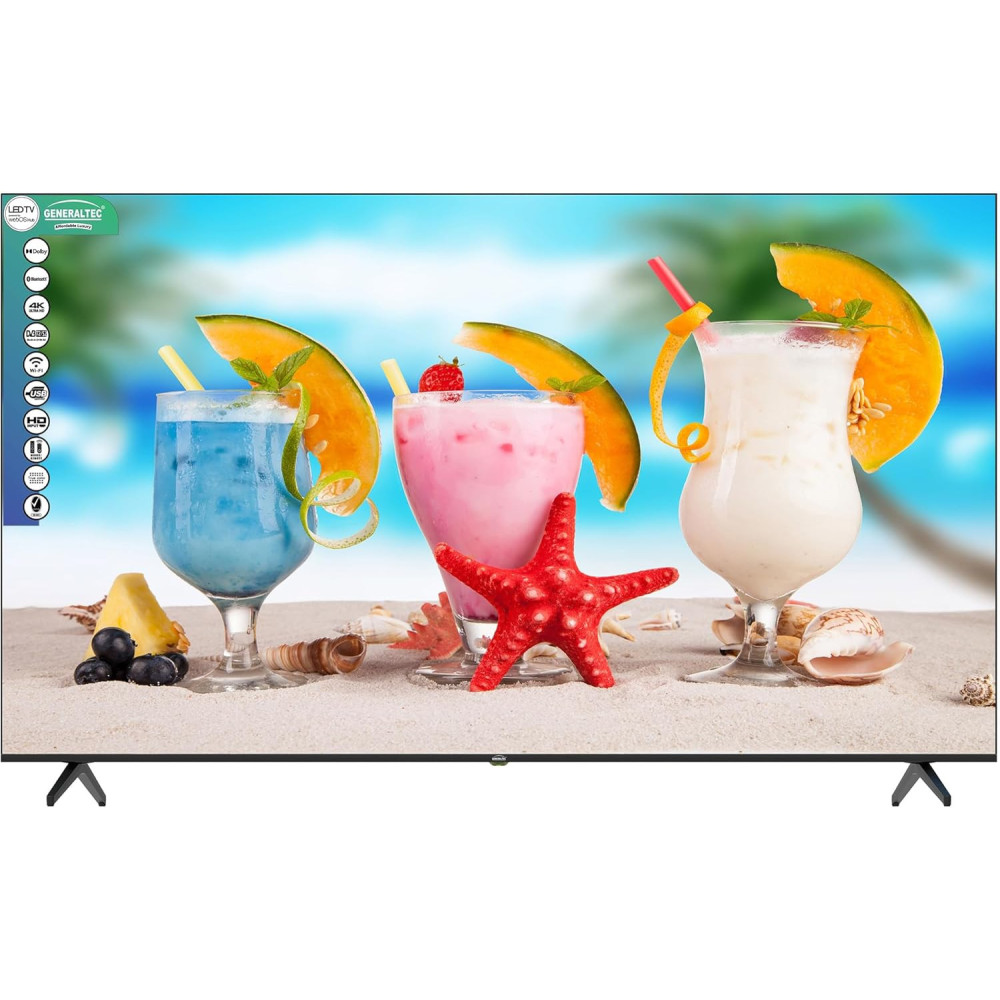 Generaltec 85 Inch Smart 4K Ultra HD LED TV with WebOS, 2 Remote controls, Magic Remote, Cinema Screen Design 4K Ultra HDR, Dolby Audio, Smart Voice Control, Apps YouTube, Netflix, Shahid