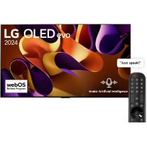 LG 77 Inch OLED evo G4 4K Smart TV AI Magic remote Dolby Vision WEBOS24, Black