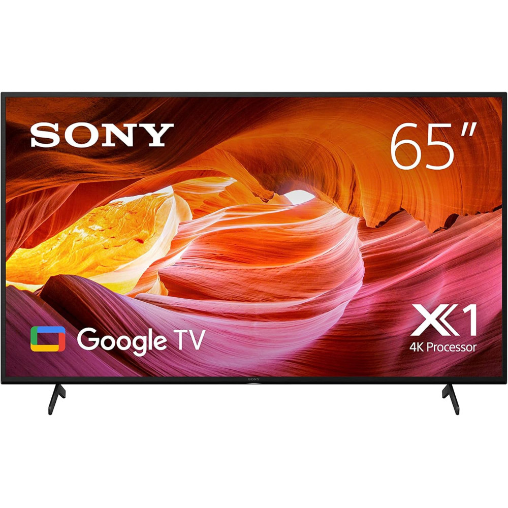 Sony BRAVIA 65 Inch TV 4K UHD High Dynamic Range Smart Google TV, KD-65X75K