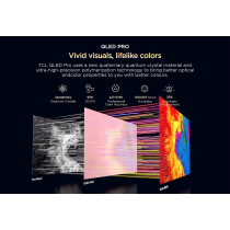 TCL television 55 Inch Smart TV 4K QLED Pro HDR 10+ Google TV, Quantum Dot Technology, Dolby Vision- Atmos,MEMC，2GB RAM+32GB ROM,Game Master, Slim Design 55T7B, Black