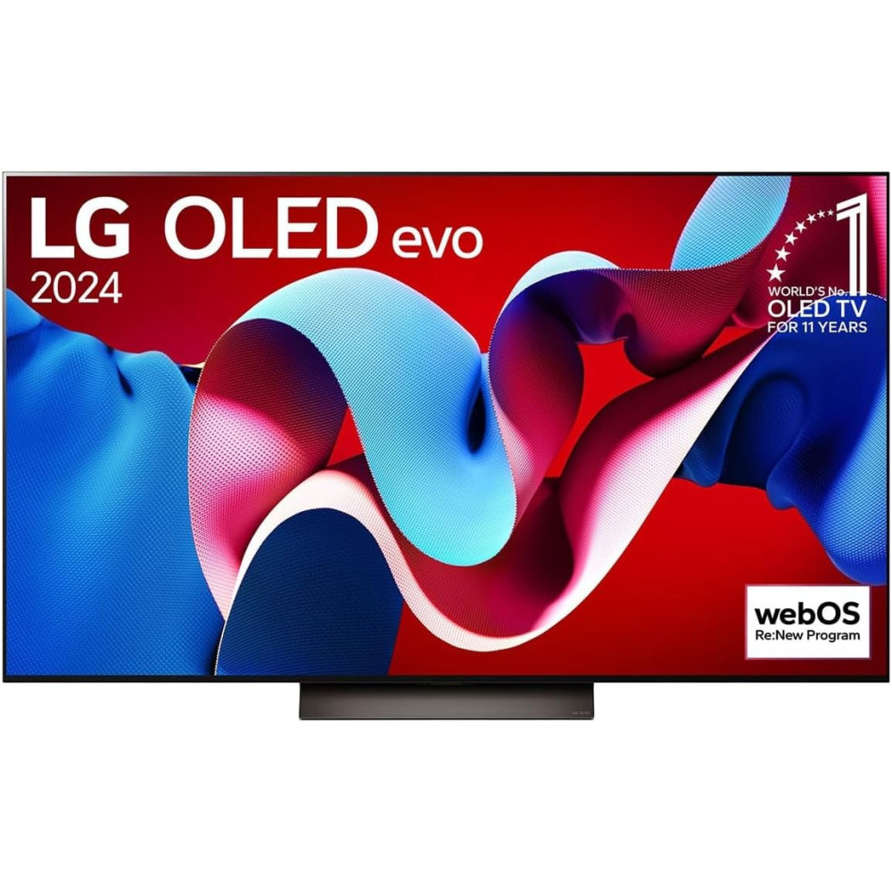 LG 77 Inch OLED evo C4 4K Smart TV AI Magic remote Dolby Vision, webOS24, Black