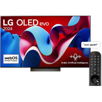 LG 77 Inch OLED evo C4 4K Smart TV AI Magic remote Dolby Vision, webOS24, Black