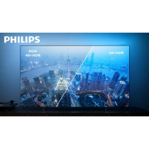 PHILIPS 55 Inch 4K Ultra HD Smart Google TV with Hands-Free Voice Control Dolby Vision Atmos HDR10 with built-in Google Assistant, 55PUT7129/56, Black